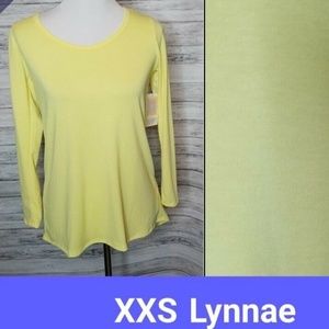 LULAROE LYNNAE XXS BRIGHT YELLOW